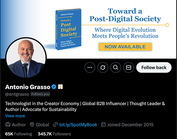 Antonio Grasso Twitter Page